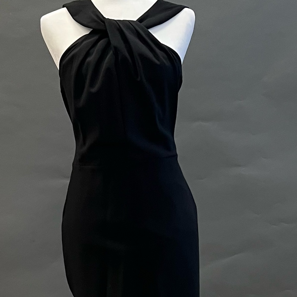 White House Black Market - Elegant Black Halter Dress